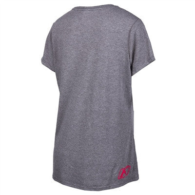 Klim Womens Kute Corp SS Tee - Grey Frost Diva Pink