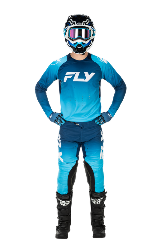 FLY Racing 2026 Evolution DST Blue/White Jersey Pant Combo