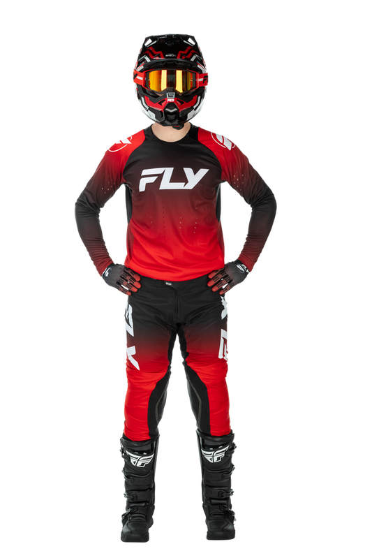 FLY Racing 2026 Evolution DST Red/Black/White Jersey Pant Combo