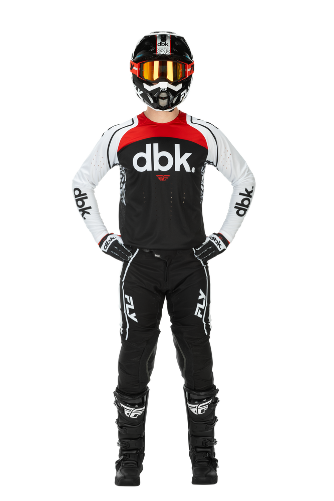 FLY Racing 2026 Evolution DST DBK Black/White/Red Jersey Pant Combo
