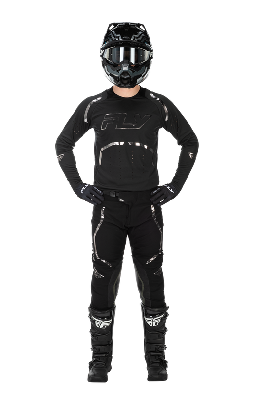 FLY Racing 2026 Evolution DST SE Spark Black/Silver Jersey Pant Combo