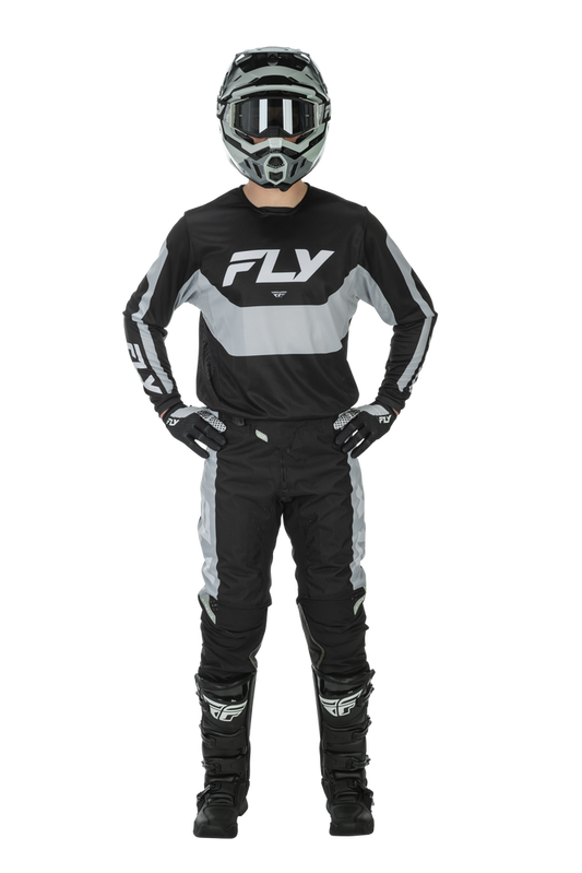 FLY Racing 2026 Kinetic Black/Grey Jersey Pant Combo