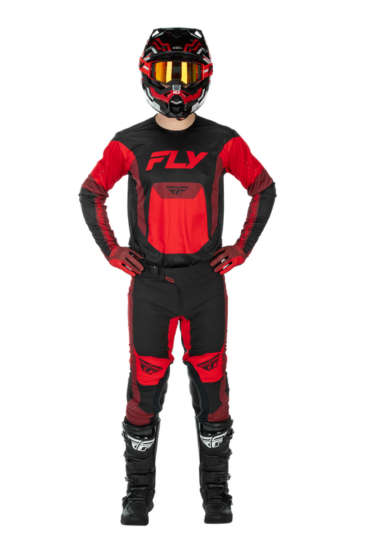 FLY Racing 2026 Lite Black/Red Jersey Pant Combo