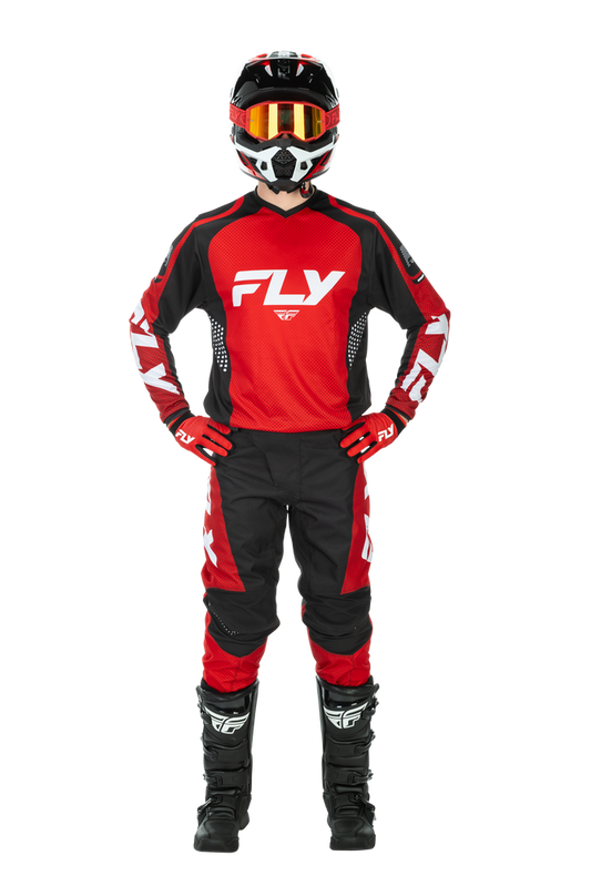FLY Racing 2026 F-16 Red/Black/White Jersey Pant Combo