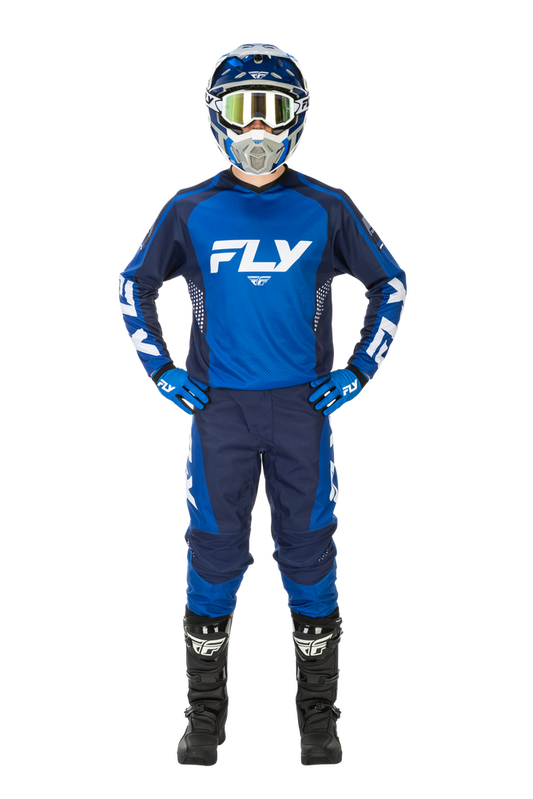FLY Racing 2026 F-16 Blue/Dark Blue/White Jersey Pant Combo