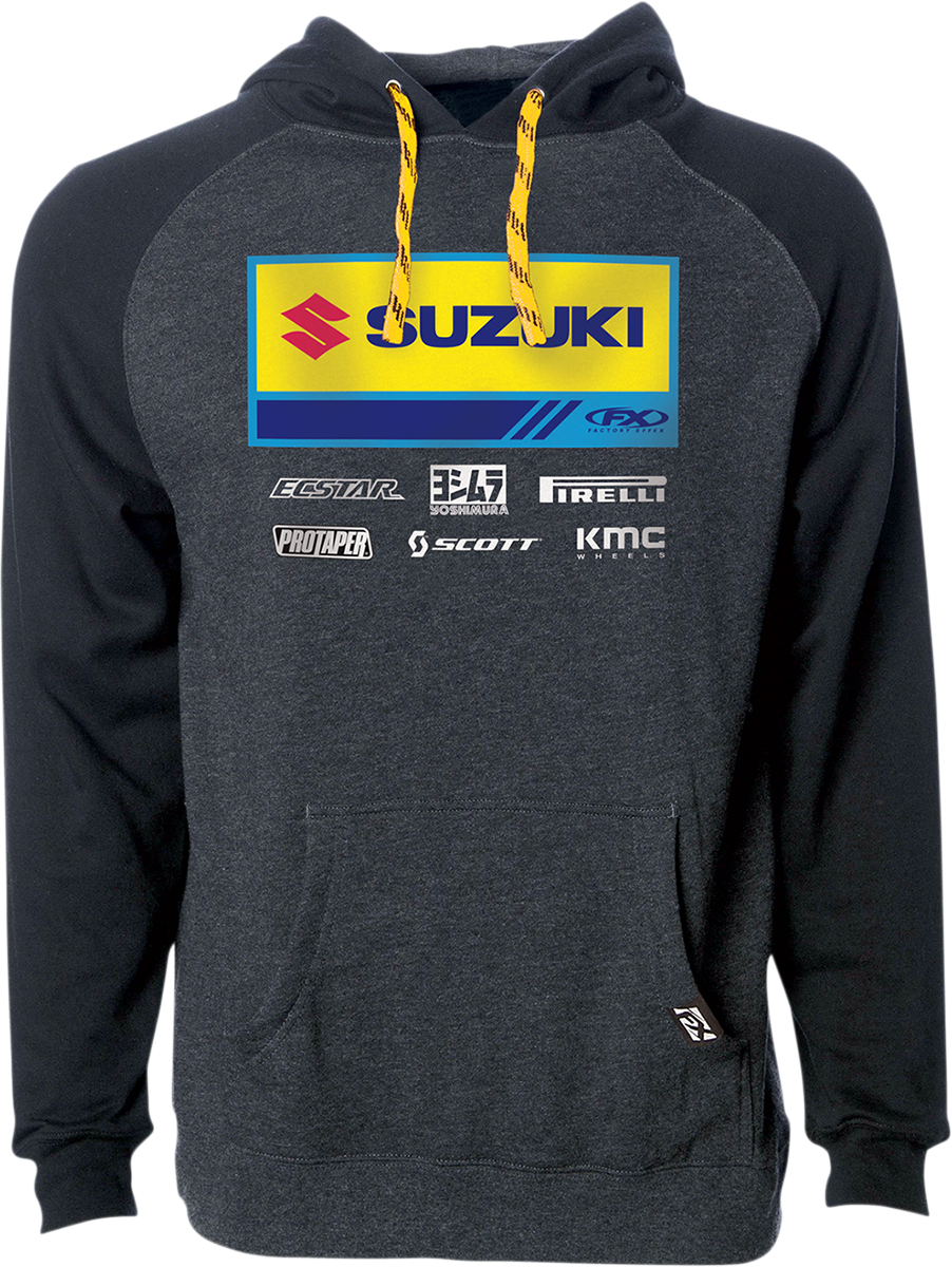 Factory Effex Suzuki 21 Racewear Hoodie - Charcoal/Black