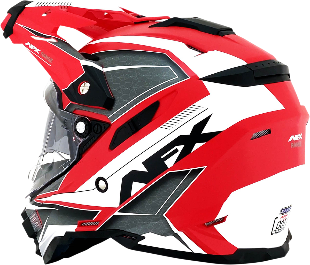 AFX FX-41 Dual Sport Adventure Helmet Range Matte Red