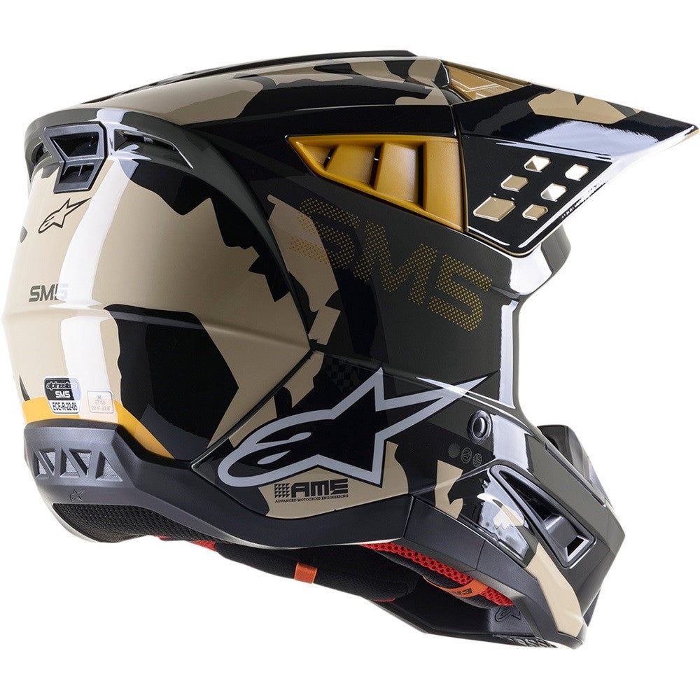 Alpinestars SM5 Rover Offroad Helmet Sand/Tangerine/Camo