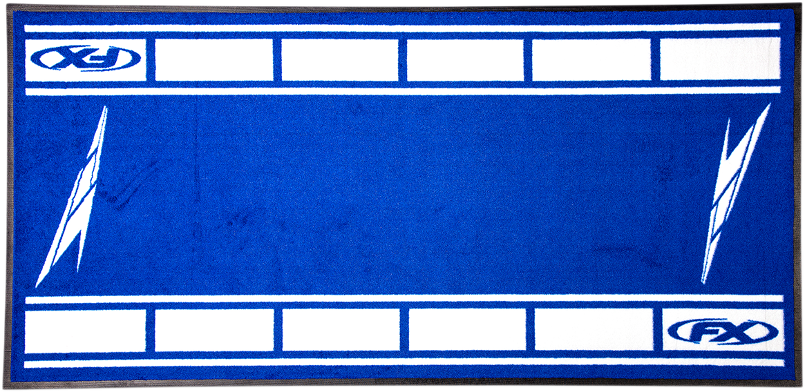 Factory Effex Bike Mat Blue Yamaha Strobe
