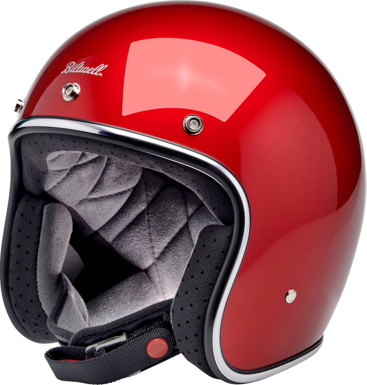 Biltwell Bonanza Open Face Helmet Metallic Cherry Red