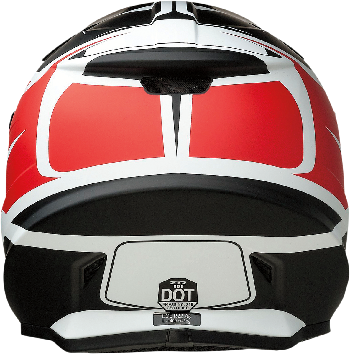 Z1R Rise Flame Offroad Helmet Red