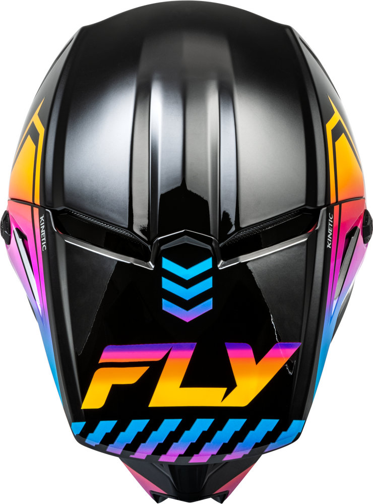 FLY Racing 2024 Kinetic Menace Offroad Helmet Black/Sunrise