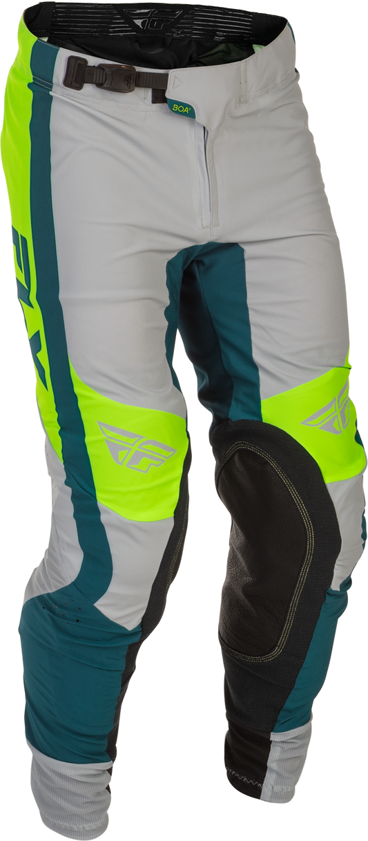 FLY Racing 2026 Youth Lite Pant Grey/Lime/Teal