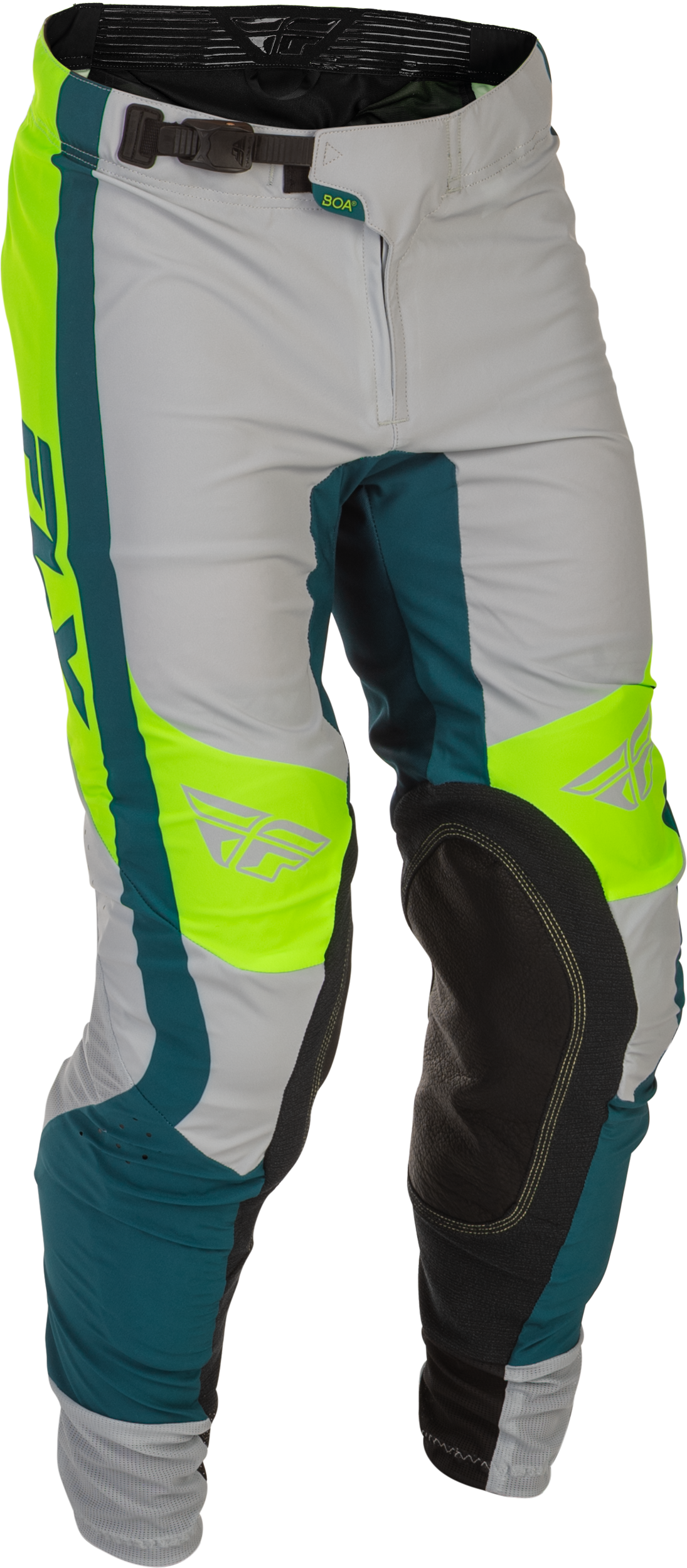 FLY Racing 2026 Youth Lite Grey/Lime/Teal Jersey Pant Combo