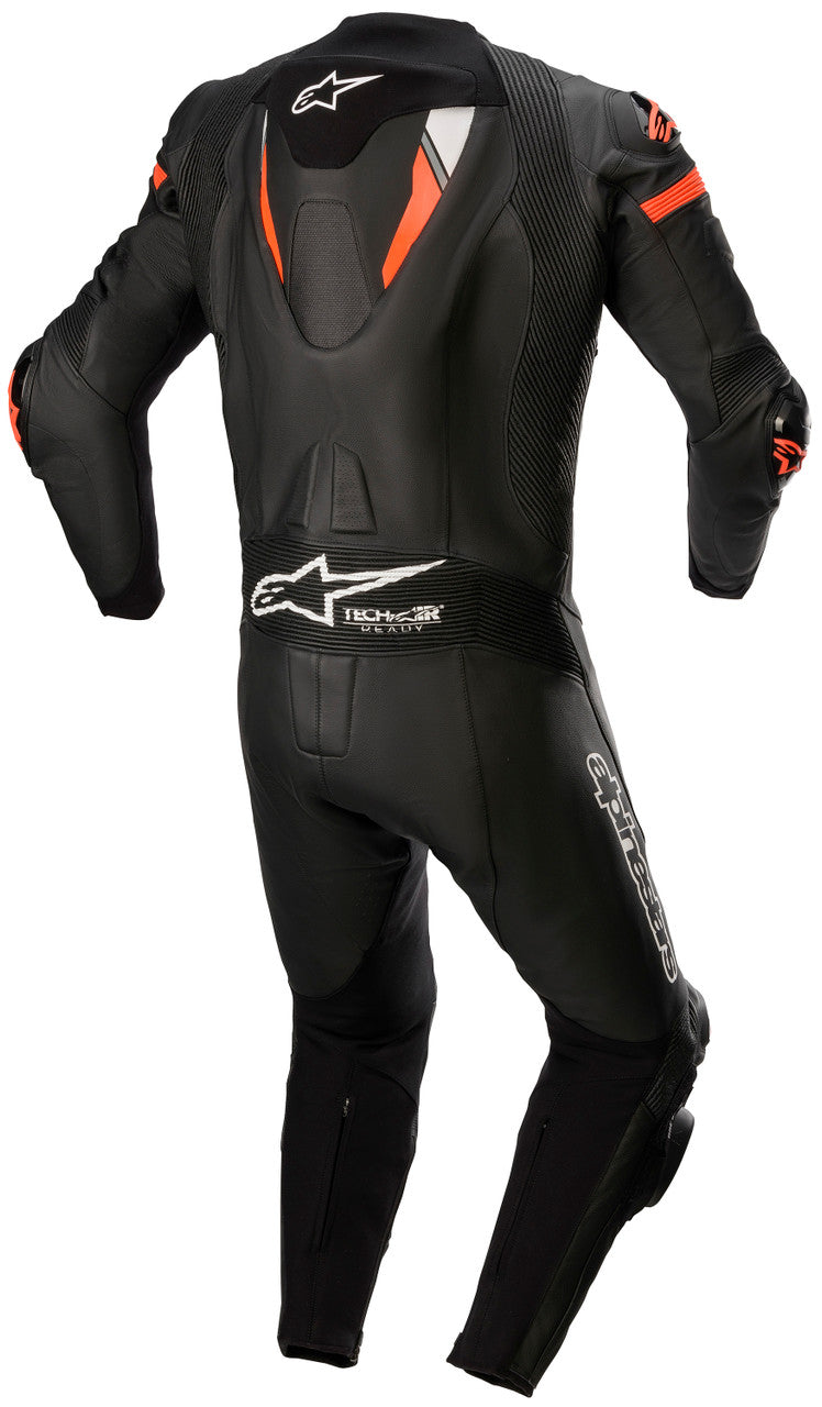 Alpinestars Missile Ignition v2 1-Piece Leather Riding Suit Black/Red Fluo