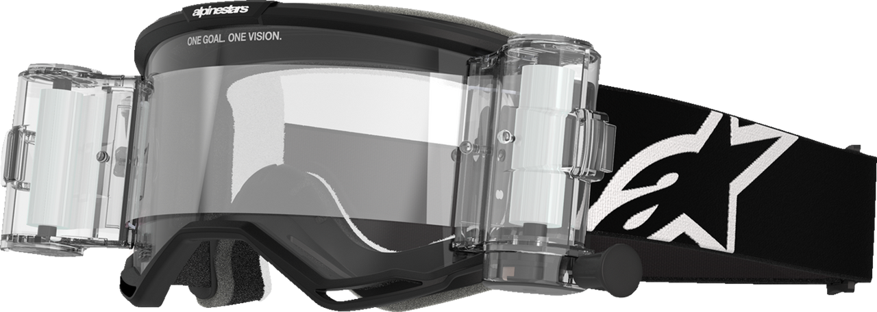 Alpinestars Vision 5 Roll-Off Goggle - Corp Black - Clear Len