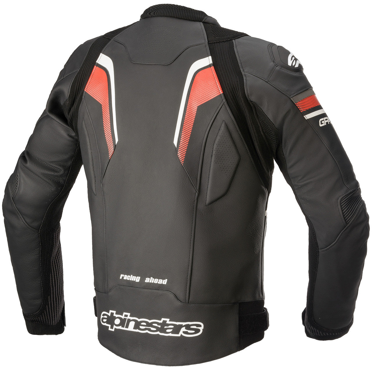 Alpinestars GP Plus R v3 Rideknit Leather Street Jacket Black/White/Bright Red