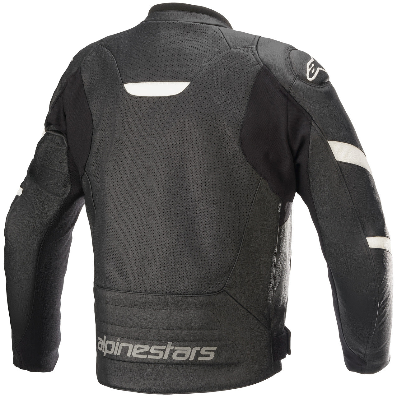 Alpinestars Faster v2 Airflow Leather Motorcycle Jacket Black/White