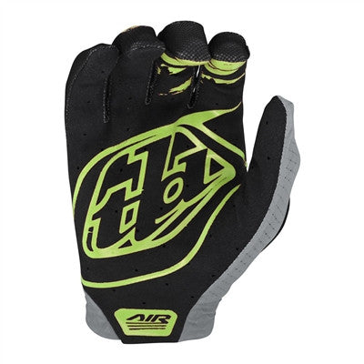 Troy Lee Designs 2022 Air Gloves - Brushed Black/Glo Green