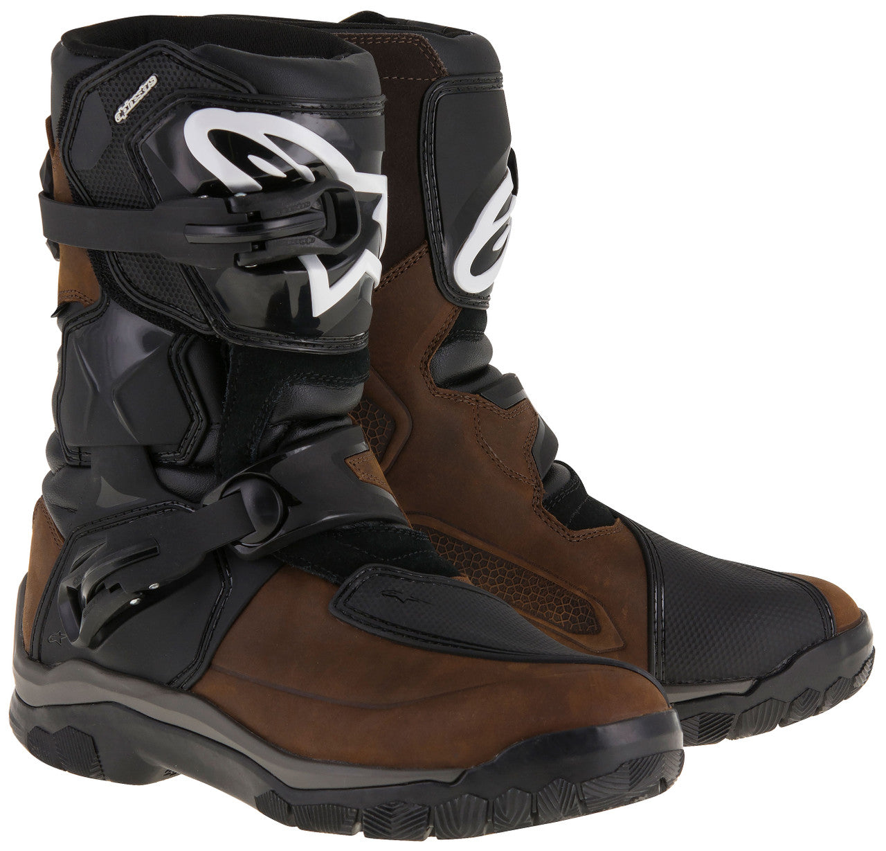 Alpinestars Belize Drystar Motorcycle Boots Oiled Brown