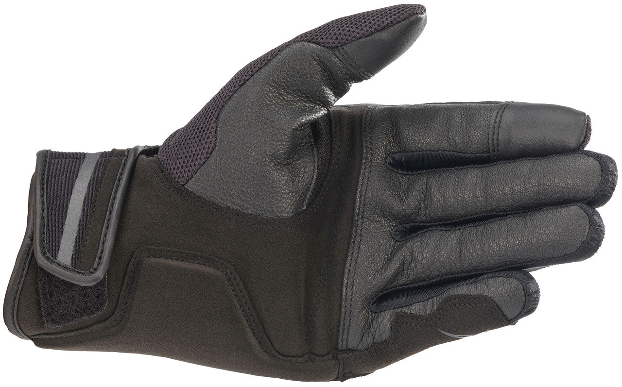 Alpinestars Chrome Motorcycle Gloves Black/Tar Gray