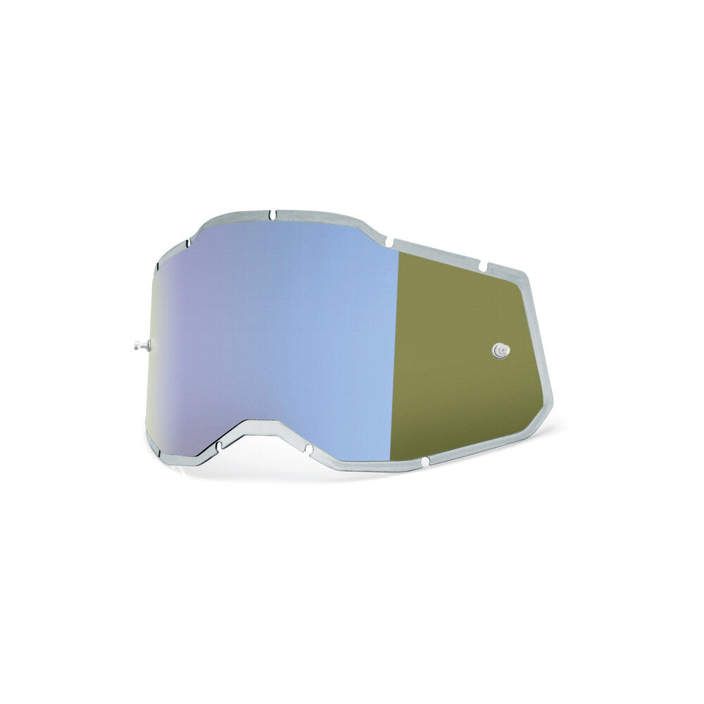 100% - 59091-00003 - RC2/AC2/ST2 PLUS REPLACEMENT INJECTED MIRROR BLUE LENS