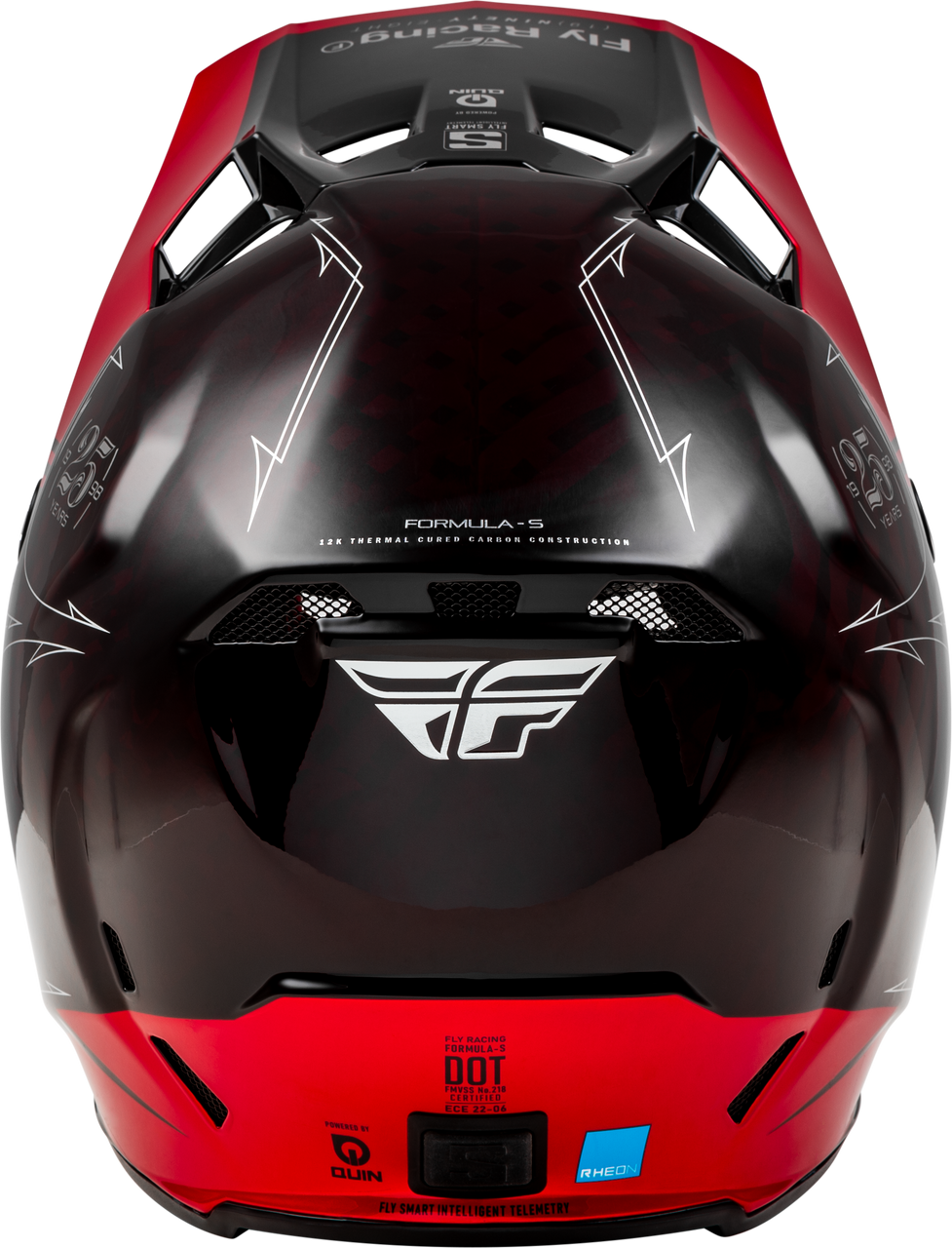 FLY Racing 2025 Youth Formula S Carbon Legac Helmet Red Carbon/Black Youth Large