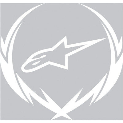 Alpinestars XL Wreath 2" Sticker - White