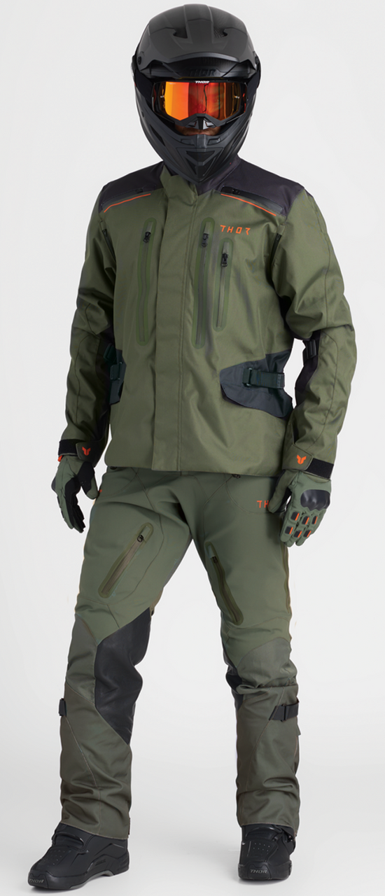 Thor Range Jacket Pant Combo Army/Orange Jacket Pant Combo