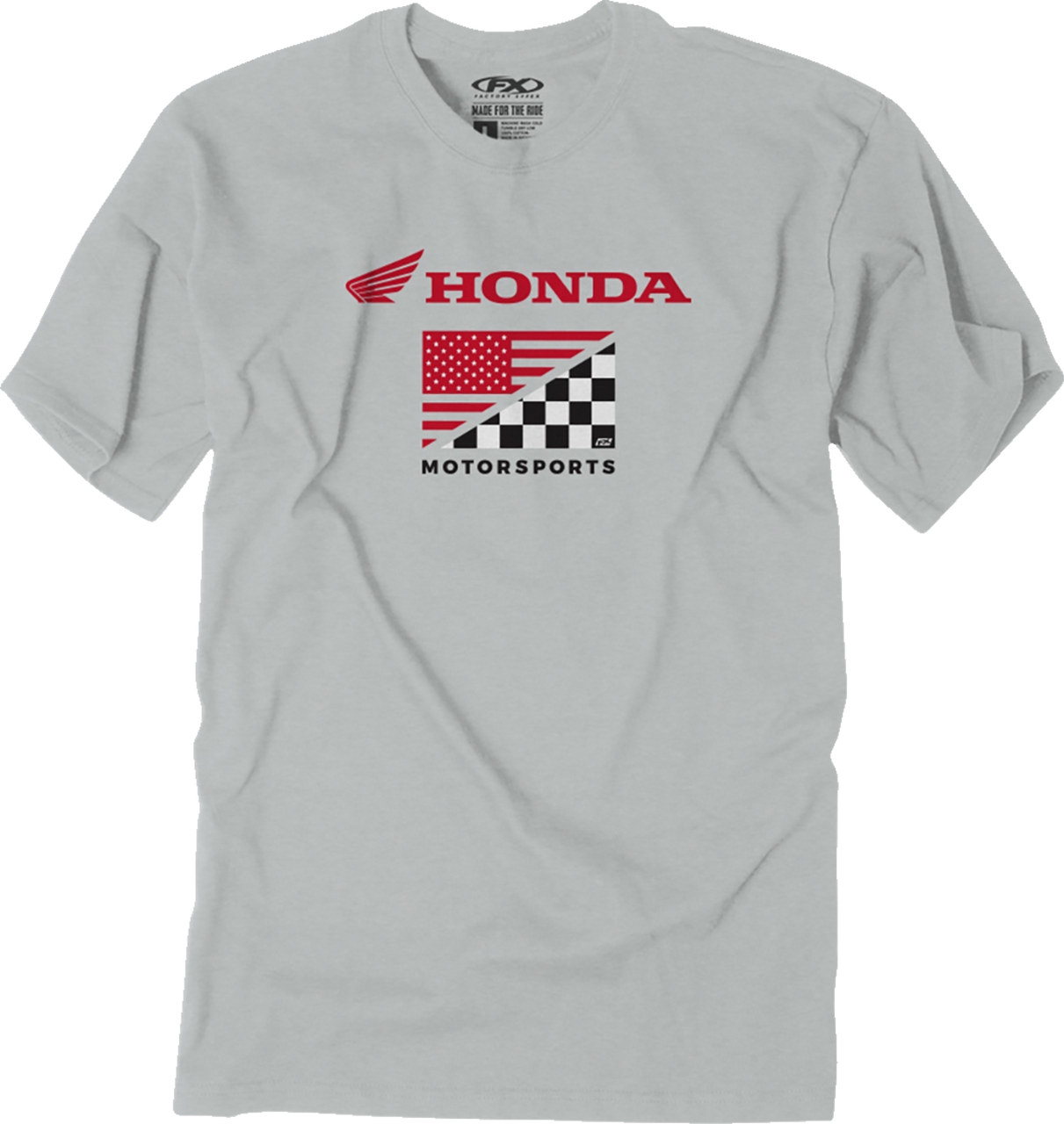 Factory Effex Honda Flag T-Shirt Light Gray