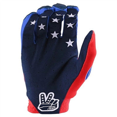 Troy Lee Designs 2021 Limited Edition Air Gloves - Stars & Stripes Red/Blue