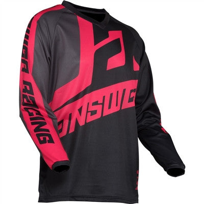 Answer Racing 2020 Womens Syncron Voyd Jersey - Black/Charcoal/Pink