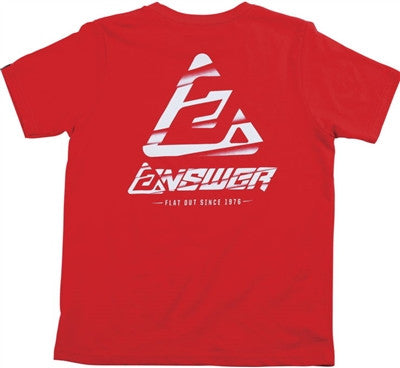 Answer Racing Youth Broken Tee - Red