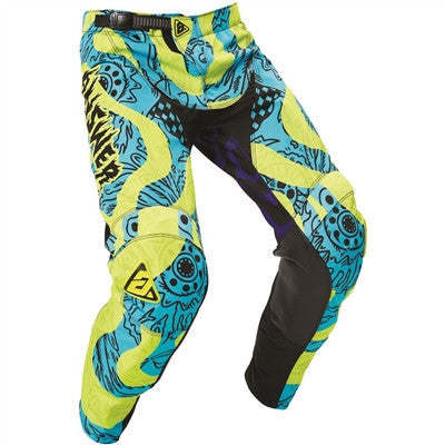 Answer Racing 2021 Youth Akron Hypno Pants - Hyper Acid/Astana/Purple