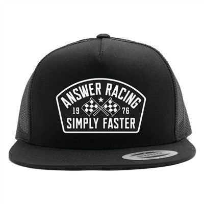 Answer Racing Simply Faster Hat - Black