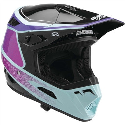 Answer Racing 2022 Womens AR1 Vivid Helmet - Purple/Rhodamine Seafoam