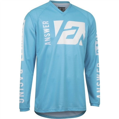Answer Racing 2022 Youth Syncron Merge Jersey - Astana Blue/White