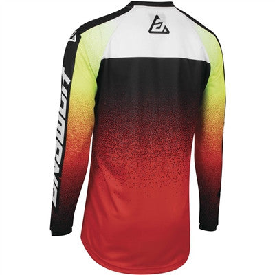Answer Racing 2022 Youth Syncron Prism Jersey - Red/Hyper Acid