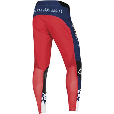 Answer Racing 2022 Elite Redzone Pant - Navy/Answer Red/White