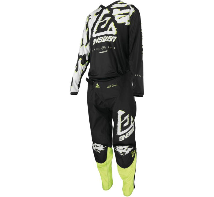 Answer Racing 2023 Syncron Meltdown Jersey Pant Combo - Grey/Hyper Acid/Black