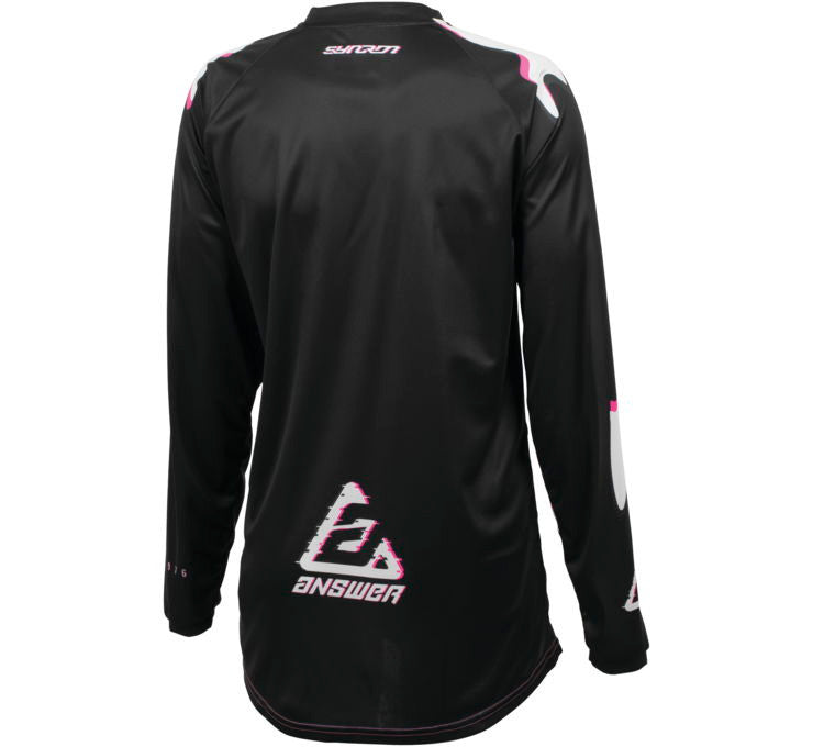 Answer Racing 2023 Womens Syncron Meltdown Jersey Pant Combo - Black/Magenta/Grey