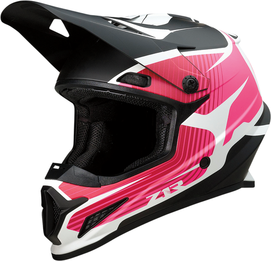Z1R Rise Flame Offroad Helmet Pink