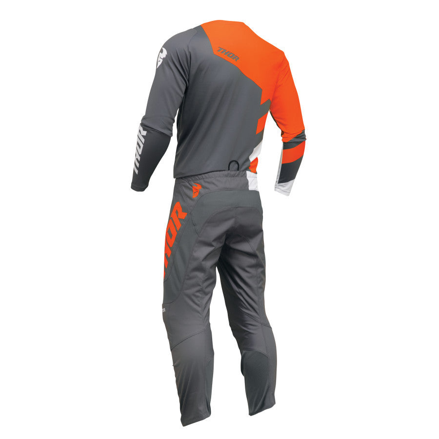 Thor 2024 Youth Sector Checker Jersey Pant Combo Charcoal/Orange