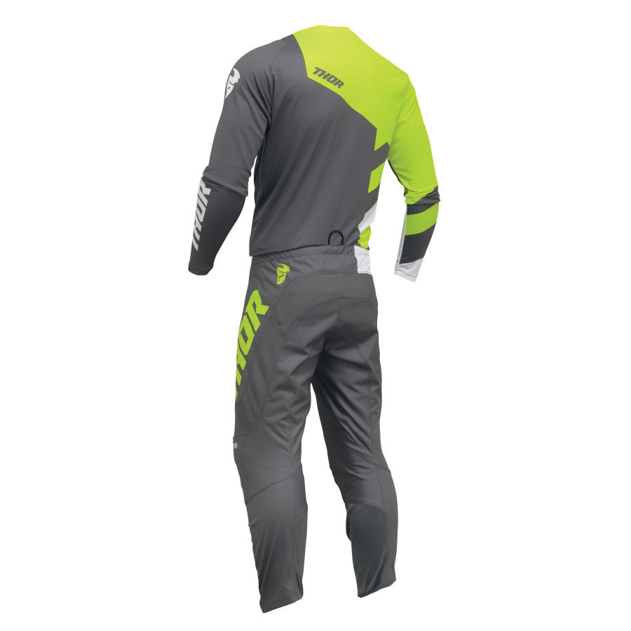 Thor 2024 Youth Sector Checker Jersey Pant Combo Charcoal/Acid
