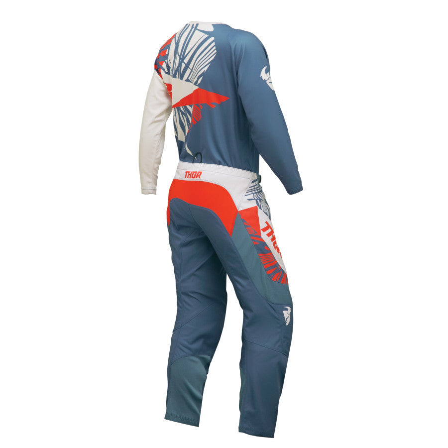 Thor 2024 Womens Sector Split Jersey Pant Combo Blue Steel/Vintage White