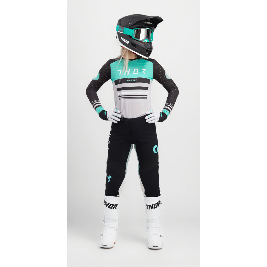Thor 2024 Womens Prime Blaze Jersey Pant Combo Black/Mint