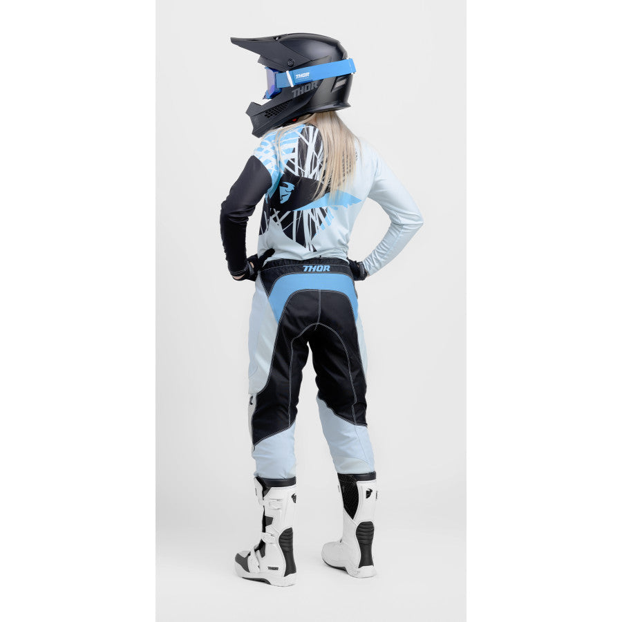 Thor 2024 Womens Sector Split Jersey Pant Combo Starlight Blue/Black