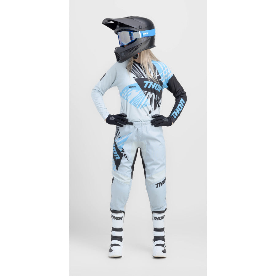 Thor 2024 Womens Sector Split Jersey Pant Combo Starlight Blue/Black