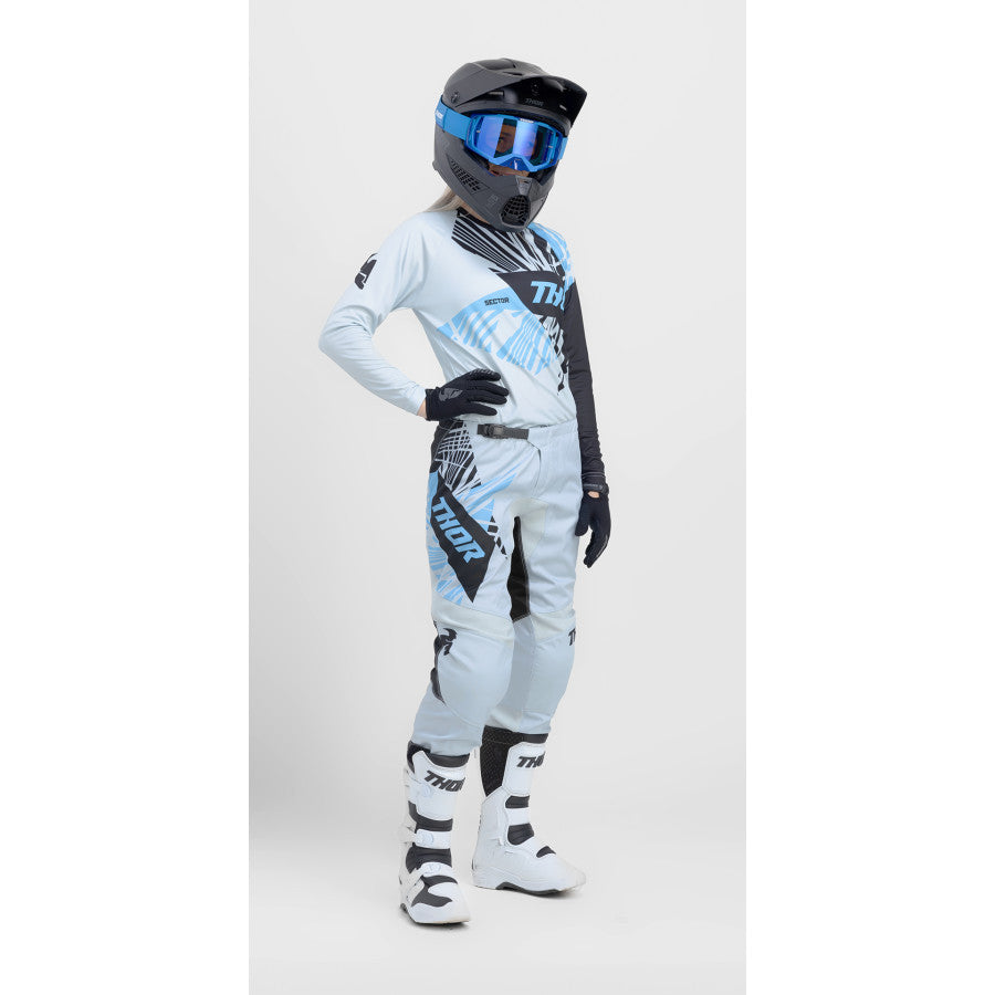 Thor 2024 Womens Sector Split Jersey Pant Combo Starlight Blue/Black