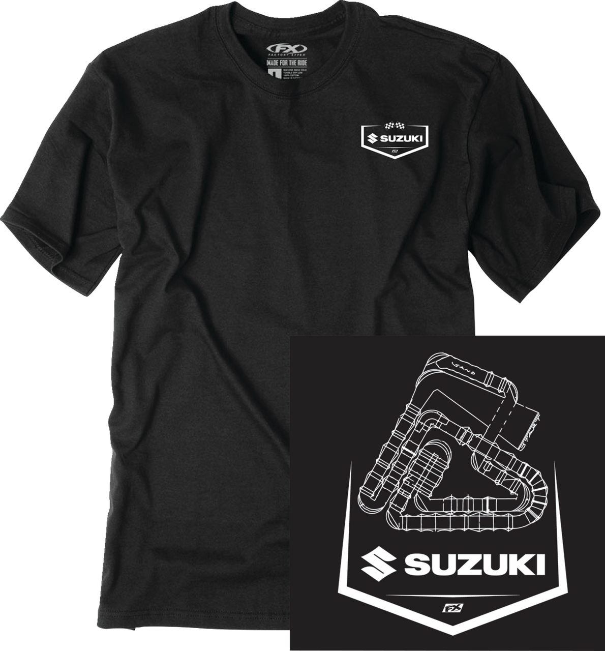 Factory Effex Suzuki Track T-Shirt Black